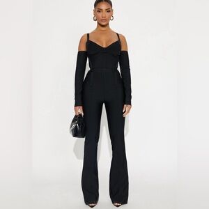 Fashion Nova Chic Black Jumpsuit